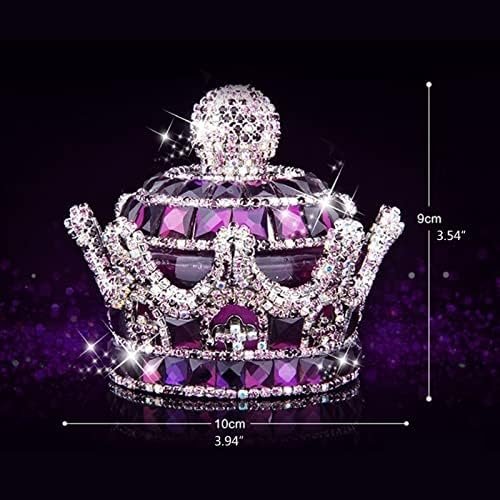 SG613-1 Crystal Crown Car Air Freshener – Crystal Car Fragrance Ornament with Refreshing Smell - Image 2