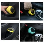 Car trash can – 3R Mini car garbage can- Automotive garbage bin- - Image 2