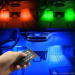 Car interior ambient lighting – Multi color Neon car interior lighting LED car floor lights - Image 2