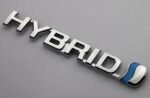 Chrome hybrid symbol – Hybrid vehicle logo – 3 Colors Aesthetic Chrome emblem badge - Image 2
