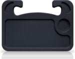 Car Table Trays: Steering Wheel Mounted Laptop and Seat-Mounted Notebook Eating Trays, Black - Image 2