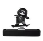 Skateboard Bear Magnetic Parking Number Plate – Creative Dashboard Car Decoration with Cartoon Design - Image 4