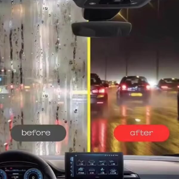 Car Windshield Oil Film Cleaner – Powerful Glass Cleaning Brush & Sponge for Front & Rear Windows