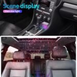 4-in-1 PD30W Car Fast Charger – USB Type-C Adapter with Retractable Cable & LED Roof Starlight - Image 5