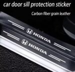 5 pieces Universal Carbon Fiber Car Door Sill Protector Stickers – For Toyota, Mitsubishi, Honda , Nissan , BMW & More - Image 9