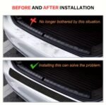 5 pieces Universal Carbon Fiber Car Door Sill Protector Stickers – For Toyota, Mitsubishi, Honda , Nissan , BMW & More - Image 4