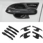 Carbon Fiber Door Handle Cover Kit — Stylish & Protective Car Trim Accessory